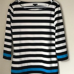 Black & white striped Work shirt